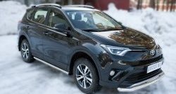 73 999 р. Защита порогов из круглой трубы диаметром 63 мм (рестайлинг) Russtal Toyota RAV4 XA40 5 дв. дорестайлинг (2012-2015) (Защита порогов с со скосами на торцах (вариант 1))  с доставкой в г. Керчь. Увеличить фотографию 10