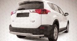 Двойная защита заднего бампера из труб диаметрами по 57 мм Slitkoff Toyota RAV4  XA40 (2012-2015) 5 дв. дорестайлинг