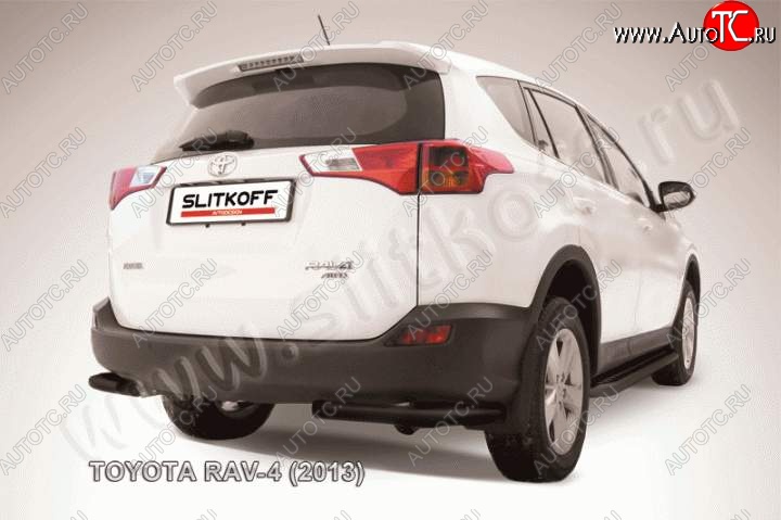 6 099 р. Уголки d57 Toyota RAV4 XA40 5 дв. дорестайлинг (2012-2015) (Цвет: серебристый)  с доставкой в г. Керчь