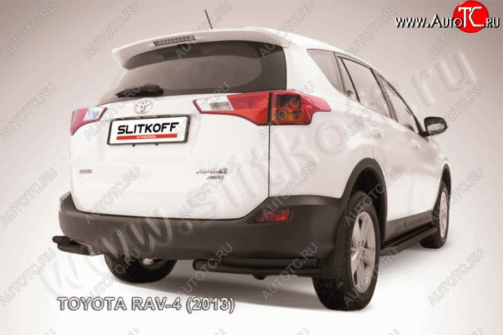 6 849 р. Уголки d57+d42 двойные  Toyota RAV4  XA40 (2012-2015) 5 дв. дорестайлинг (Цвет: серебристый)  с доставкой в г. Керчь
