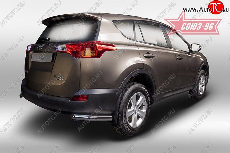 8 639 р. Защита заднего бампера из боковых уголков Souz-96 (d60) Toyota RAV4 XA40 5 дв. дорестайлинг (2012-2015)  с доставкой в г. Керчь