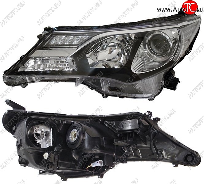 9 399 р. Левая фара SAT (с электрокорректором, под ксенон)  Toyota RAV4  XA40 (2012-2015) 5 дв. дорестайлинг  с доставкой в г. Керчь