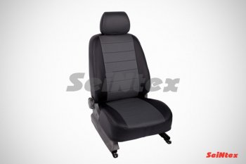 5 999 р. Чехлы на сиденья из экокожи Seintex  Toyota RAV4  XA40 (2012-2019) 5 дв. дорестайлинг, 5 дв. рестайлинг (Цвет: черный/черный)  с доставкой в г. Керчь. Увеличить фотографию 5