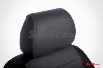 5 999 р. Чехлы на сиденья из экокожи Seintex  Toyota RAV4  XA40 (2012-2019) 5 дв. дорестайлинг, 5 дв. рестайлинг (Цвет: черный/черный)  с доставкой в г. Керчь. Увеличить фотографию 6
