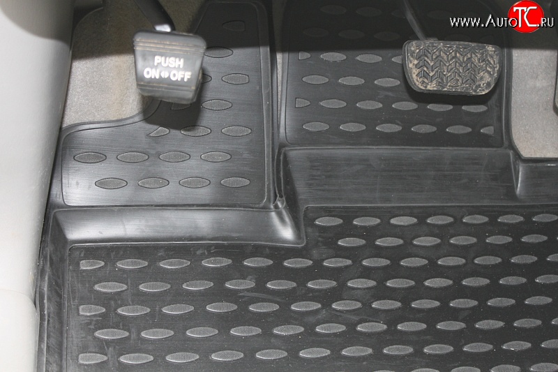 12 599 р. Коврики в салон Element 4 шт. (полиуретан) Toyota Sienna XL20 дорестайлинг (2003-2006) (Серые)  с доставкой в г. Керчь