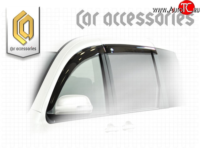 2 079 р. Комплект дефлекторов окон CA-Plastic Toyota Sienta NCP80 дорестайлинг (2003-2006) (Classic полупрозрачный, Без хром.молдинга)  с доставкой в г. Керчь