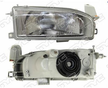 Правая фара передняя TYC (Евросвет) Toyota Sprinter  E100 (1991-1995) дорестайлинг седан, рестайлинг седан