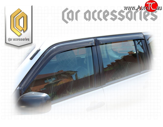 1 999 р. Комплект дефлекторов окон CA-Plastic Toyota Succeed дорестайлинг (2002-2014) (Classic полупрозрачный, Без хром.молдинга, Крепление скотч)  с доставкой в г. Керчь