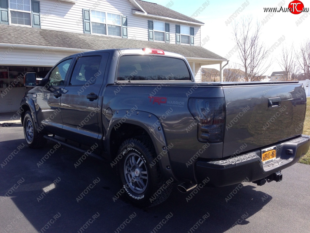 14 099 р. Накладки на колёсные арки BUSHWACKER Toyota Tundra XK50 дорестайлинг (2007-2009) (Неокрашенные)  с доставкой в г. Керчь
