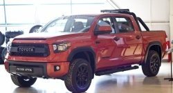 1 249 р. Реснички на фары RA Toyota Tundra XK50 2-ой рестайлинг (2013-2022) (Неокрашенные)  с доставкой в г. Керчь. Увеличить фотографию 3