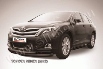 Защита переднего бампера d76+d57 Slitkoff Toyota Venza  GV10 (2012-2016) рестайлинг