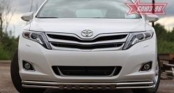 19 799 р. Защита переднего бампера двойная Souz-96 (d42/42) Toyota Venza GV10 дорестайлинг (2008-2012)  с доставкой в г. Керчь. Увеличить фотографию 2