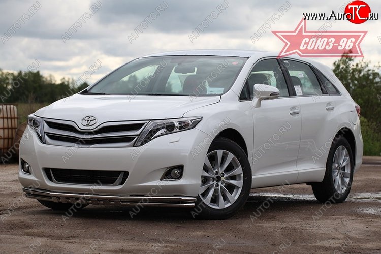 19 799 р. Защита переднего бампера двойная Souz-96 (d42/42) Toyota Venza GV10 дорестайлинг (2008-2012)  с доставкой в г. Керчь