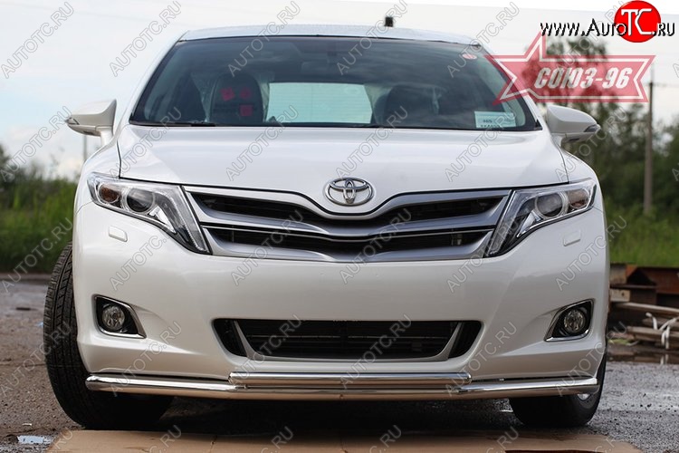 18 089 р. Защита переднего бампера одинарная Souz-96 (d60/42) Toyota Venza GV10 дорестайлинг (2008-2012)  с доставкой в г. Керчь