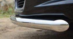13 649 р. Одинарная защита переднего бампера диаметром 57 мм SLITKOFF Toyota Venza GV10 рестайлинг (2012-2016) (нержавейка полированная)  с доставкой в г. Керчь. Увеличить фотографию 3