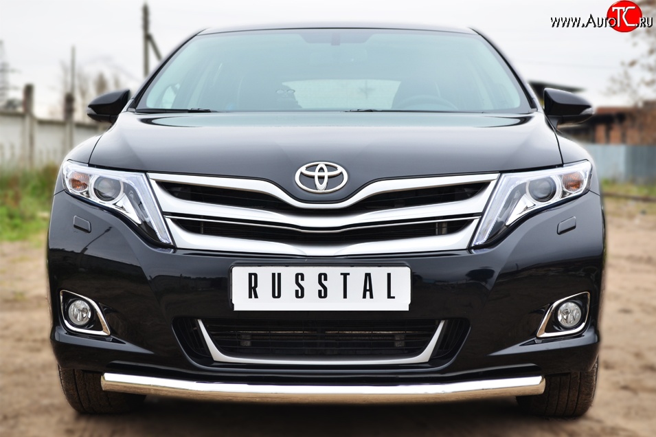 13 649 р. Одинарная защита переднего бампера диаметром 57 мм SLITKOFF Toyota Venza GV10 рестайлинг (2012-2016) (нержавейка полированная)  с доставкой в г. Керчь
