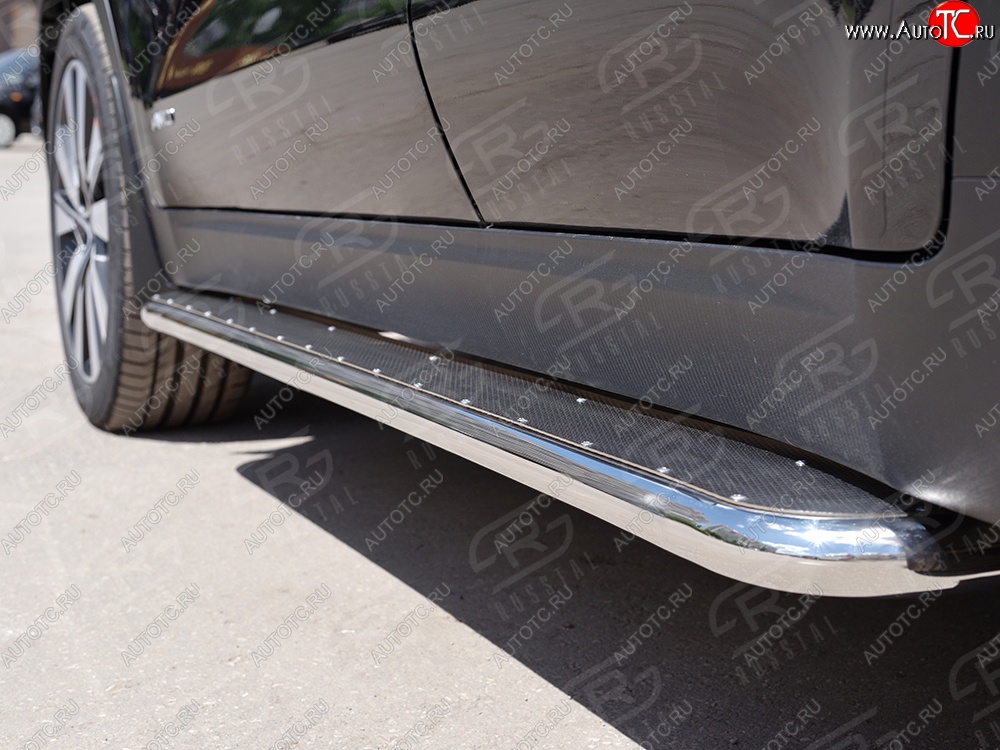 35 549 р. Широкая защита порогов с трубой диаметром 42 мм SLITKOFF v3  Toyota Venza  GV10 (2012-2016) рестайлинг  с доставкой в г. Керчь