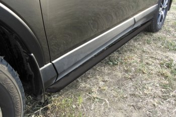 Защита порогов Slitkoff Toyota Venza  GV10 (2012-2016) рестайлинг