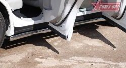 14 417 р. Защита порогов Souz-96 (d60) Toyota Venza GV10 дорестайлинг (2008-2012)  с доставкой в г. Керчь. Увеличить фотографию 2