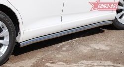 14 417 р. Защита порогов Souz-96 (d60) Toyota Venza GV10 дорестайлинг (2008-2012)  с доставкой в г. Керчь. Увеличить фотографию 3