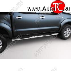 17 099 р. Защита порогов с проступью Souz-96 (d76) Toyota Venza GV10 дорестайлинг (2008-2012)  с доставкой в г. Керчь