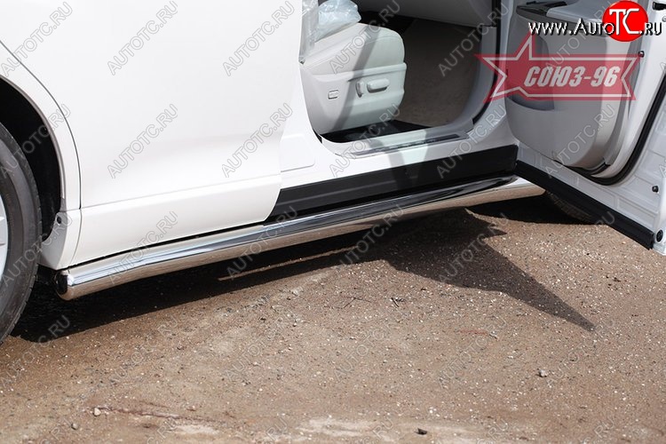 15 119 р. Защита порогов Souz-96 (d76) Toyota Venza GV10 дорестайлинг (2008-2012)  с доставкой в г. Керчь