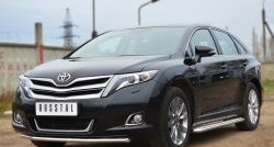 24 649 р. Широкая защита порогов SLITKOFF Toyota Venza GV10 рестайлинг (2012-2016)  с доставкой в г. Керчь. Увеличить фотографию 3