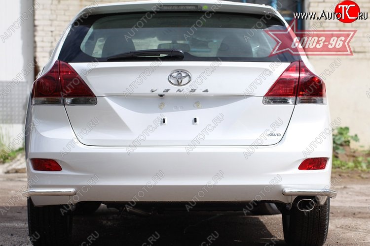 8 549 р. Защита заднего бампера из боковых уголков Souz-96 (d42) Toyota Venza GV10 дорестайлинг (2008-2012)  с доставкой в г. Керчь