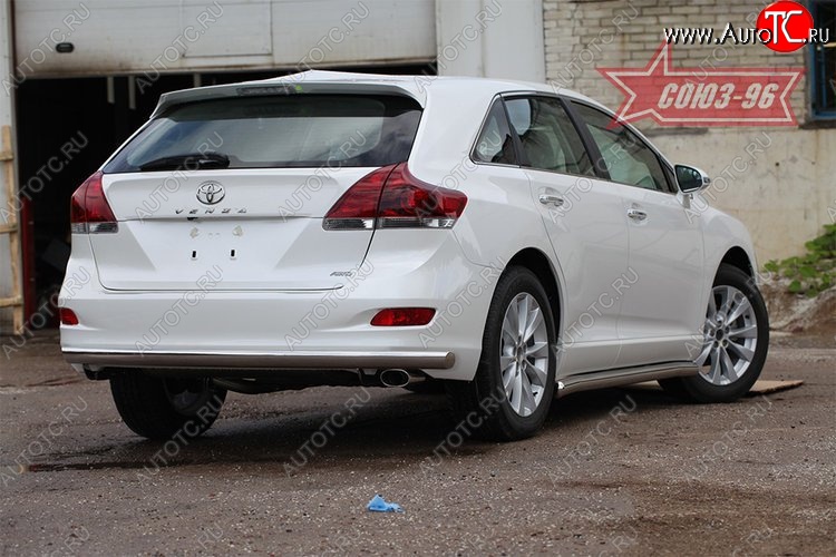 15 839 р. Защита заднего бампера рестайлинг Souz-96 Long (d60) Toyota Venza GV10 дорестайлинг (2008-2012)  с доставкой в г. Керчь