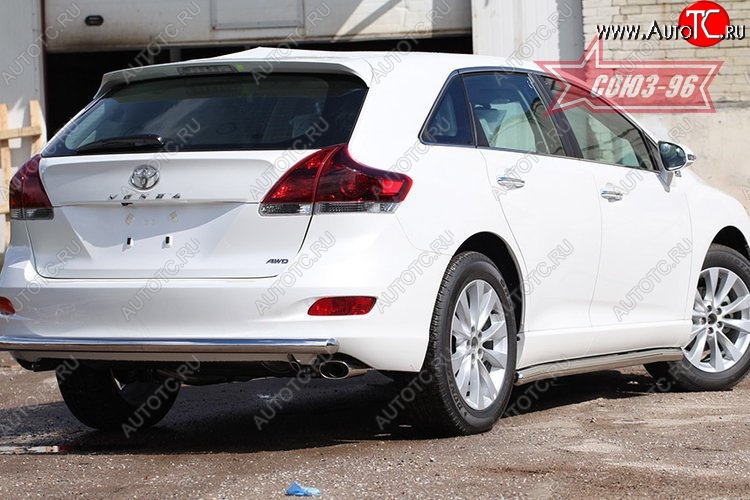 1 043 р. Защита заднего бампера рестайлинг Souz-96 Middle (d60) Toyota Venza GV10 дорестайлинг (2008-2012)  с доставкой в г. Керчь
