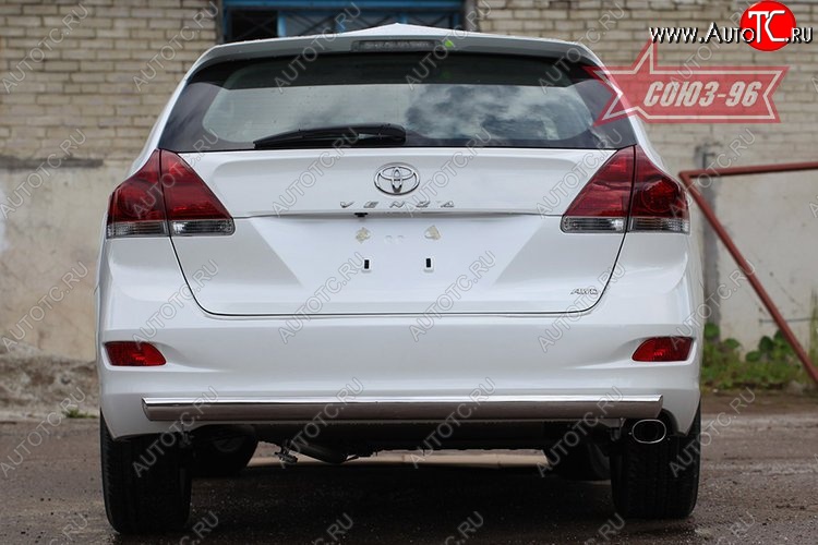 15 929 р. Защита задняя овальная 75х42 Toyota Venza GV10 дорестайлинг (2008-2012)  с доставкой в г. Керчь