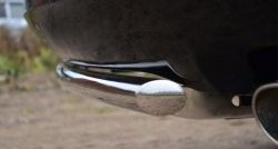 6 399 р. Одинарная защита заднего бампера из трубы диаметром 42 мм SLITKOFF  Toyota Venza  GV10 (2012-2016) рестайлинг  с доставкой в г. Керчь. Увеличить фотографию 3