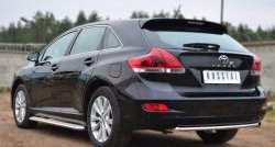 6 399 р. Одинарная защита заднего бампера из трубы диаметром 42 мм SLITKOFF  Toyota Venza  GV10 (2012-2016) рестайлинг  с доставкой в г. Керчь. Увеличить фотографию 4