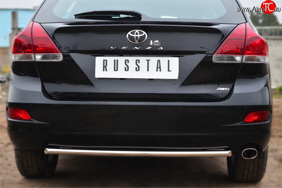 6 399 р. Одинарная защита заднего бампера из трубы диаметром 42 мм SLITKOFF  Toyota Venza  GV10 (2012-2016) рестайлинг  с доставкой в г. Керчь
