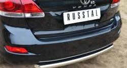 13 549 р. Одинарная защита заднего бампера из трубы диаметром 63 мм SLITKOFF  Toyota Venza  GV10 (2012-2016) рестайлинг  с доставкой в г. Керчь. Увеличить фотографию 2