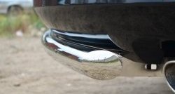13 549 р. Одинарная защита заднего бампера из трубы диаметром 63 мм SLITKOFF  Toyota Venza  GV10 (2012-2016) рестайлинг  с доставкой в г. Керчь. Увеличить фотографию 3