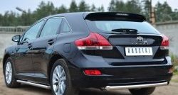 13 549 р. Одинарная защита заднего бампера из трубы диаметром 63 мм SLITKOFF  Toyota Venza  GV10 (2012-2016) рестайлинг  с доставкой в г. Керчь. Увеличить фотографию 4