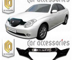 2 399 р. Дефлектор капота CA-Plastic  Toyota Verossa (2001-2004) (серия Classic черный, Без надписи)  с доставкой в г. Керчь. Увеличить фотографию 2