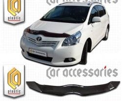 1 899 р. Дефлектор капота CA-Plastic Toyota Verso R20 дорестайлинг (2009-2012) (серия Classic черный, Без надписи)  с доставкой в г. Керчь. Увеличить фотографию 2