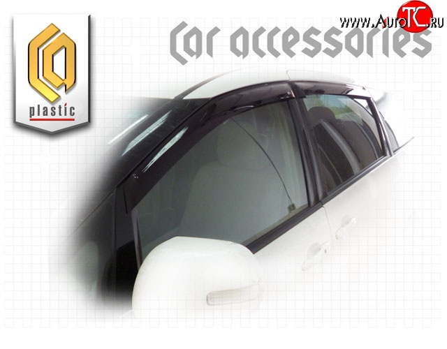 1 999 р. Комплект дефлекторов окон CA-Plastic  Toyota Wish  XE10 (2005-2009) рестайлинг (Classic полупрозрачный)  с доставкой в г. Керчь
