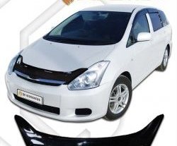 2 199 р. Дефлектор капота CA-Plastic Toyota Wish XE10 дорестайлинг (2003-2005) (серия Classic черный, Без надписи)  с доставкой в г. Керчь. Увеличить фотографию 2