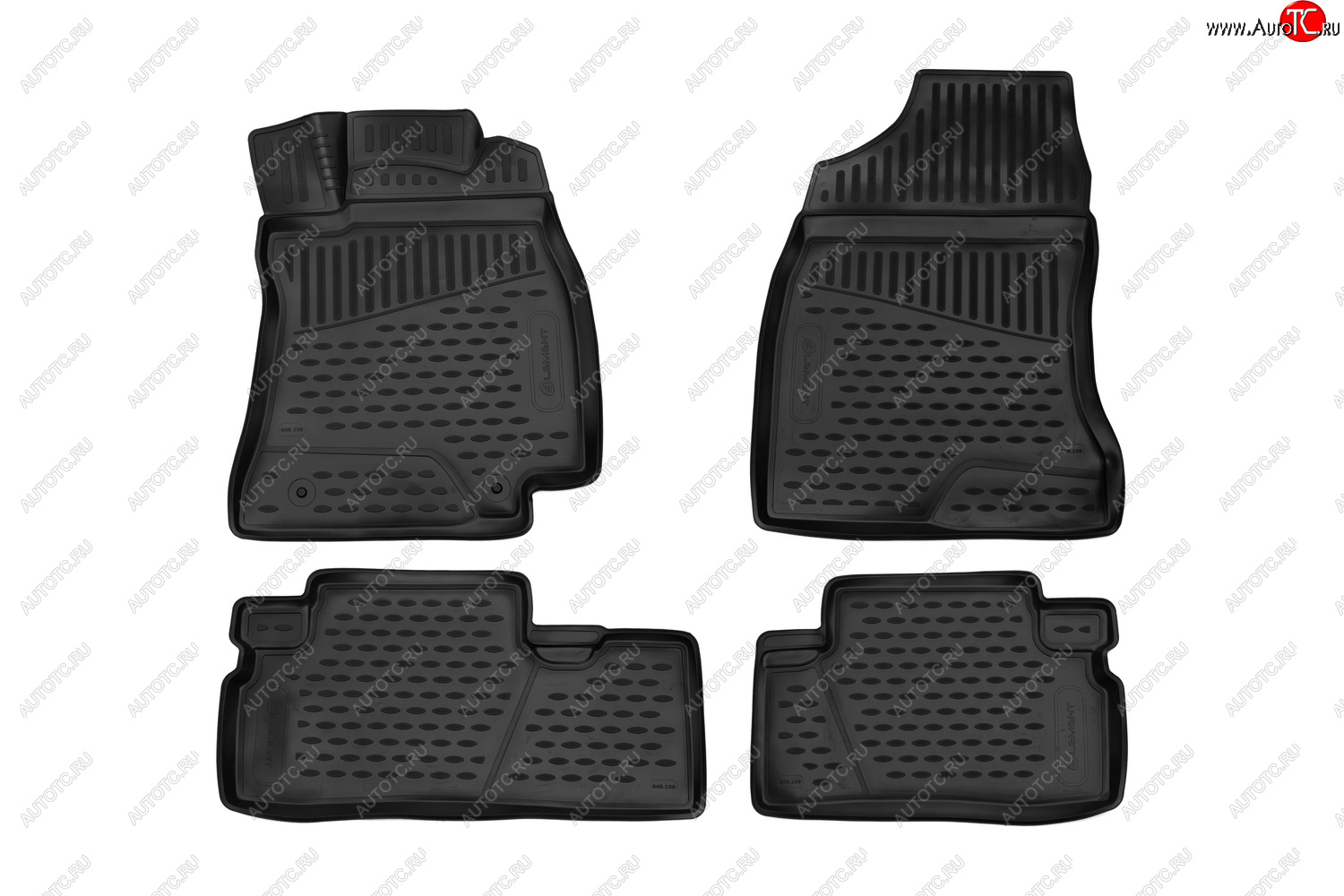 4 649 р. Комплект 3D ковриков салона Element (полиуретан, правый руль) Toyota Wish XE20 рестайлинг (2012-2017) (Черные)  с доставкой в г. Керчь