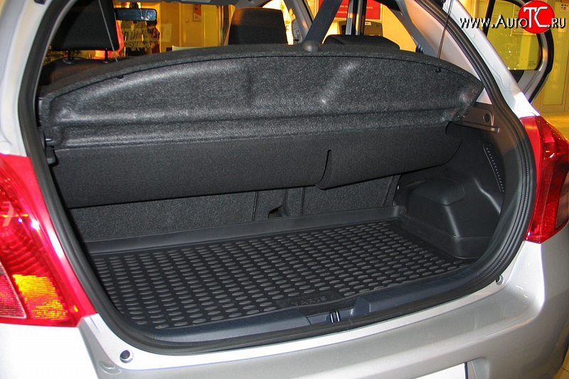1 399 р. Коврик в багажник Element (полиуретан) (хетчбек) Toyota Yaris XP90 дорестайлинг, хэтчбэк 5 дв. (2005-2008)  с доставкой в г. Керчь