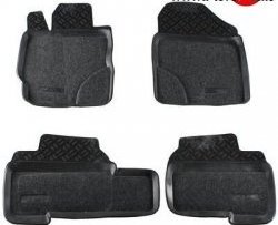 Комплект ковриков в салон Aileron 4 шт. (полиуретан, покрытие Soft) Toyota Yaris  XP130 (2010-2014) хэтчбэк 5 дв. дорестайлинг