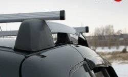 5 299 р. Рейлинги АПС L  Chevrolet Niva  2123 (2002-2008), Лада 2123 (Нива Шевроле) (2002-2008) (Башмак черный, рейлинг серый)  с доставкой в г. Керчь. Увеличить фотографию 6