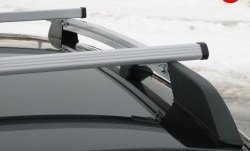 5 299 р. Рейлинги АПС L  Chevrolet Niva  2123 (2002-2008), Лада 2123 (Нива Шевроле) (2002-2008) (Башмак черный, рейлинг серый)  с доставкой в г. Керчь. Увеличить фотографию 7