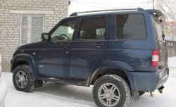 7 399 р. Рейлинги Ралекс-Тюнинг Уаз Патриот Спорт (2012-2013) (Нагрузка до 100 кг (усиленные кронштейны башмаков 4 штуки) (2 башмака))  с доставкой в г. Керчь. Увеличить фотографию 2