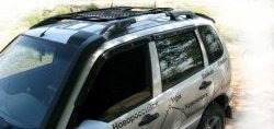 4 299 р. Рейлинги и поперечины Лидер на автомобиль Chevrolet Niva 2123 рестайлинг (2009-2020) (Цвет: чёрный)  с доставкой в г. Керчь. Увеличить фотографию 4