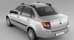 3 059 р. Рейлинги Petroil Tuning на автомобиль Лада Гранта 2190 седан дорестайлинг (2011-2017) (Серебристые)  с доставкой в г. Керчь. Увеличить фотографию 2