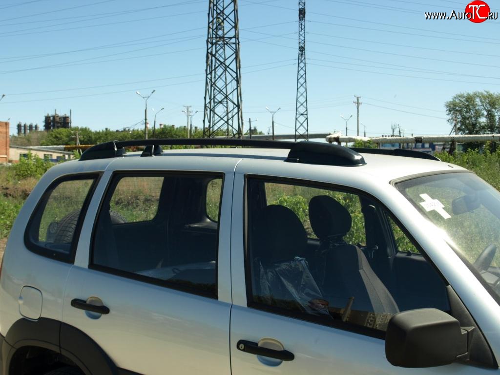 4 389 р. Рейлинги и поперечины Metall-Design  Chevrolet Niva  2123 (2002-2008), Лада 2123 (Нива Шевроле) (2002-2008) (Цвет: Черный)  с доставкой в г. Керчь